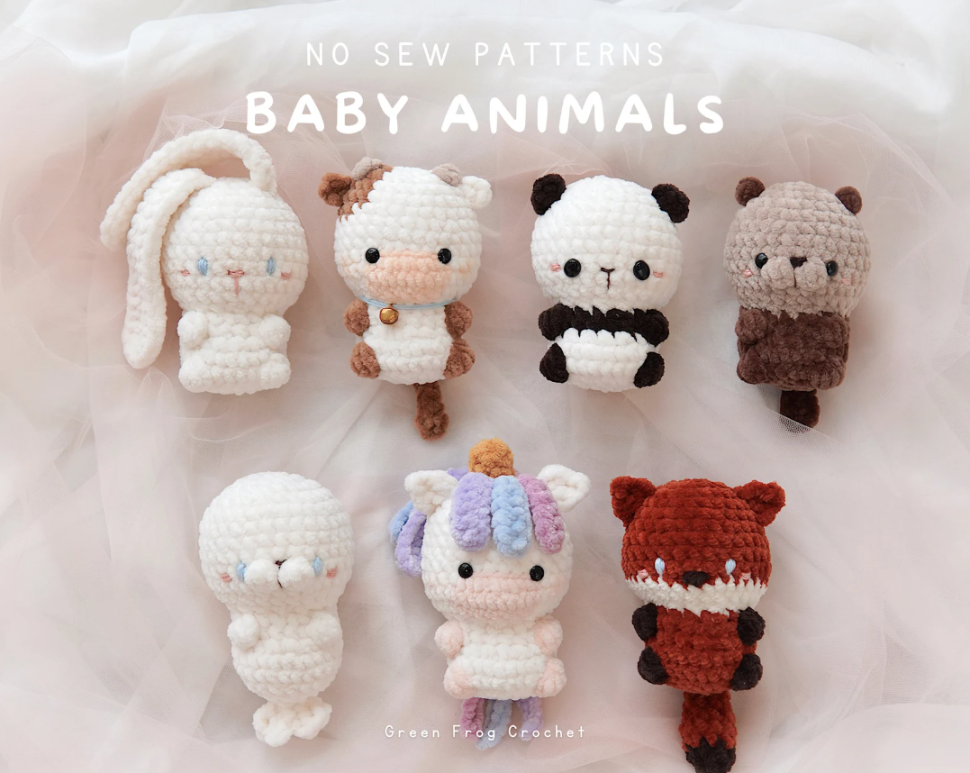 pattern bundle 7 baby animals pattern bundle 7 baby animals