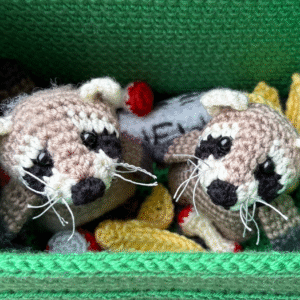Home dumpster raccoon crochet pattern