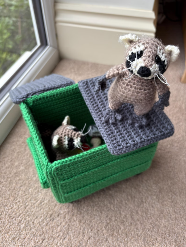 dumpster raccoon crochet pattern dumpster raccoon crochet pattern