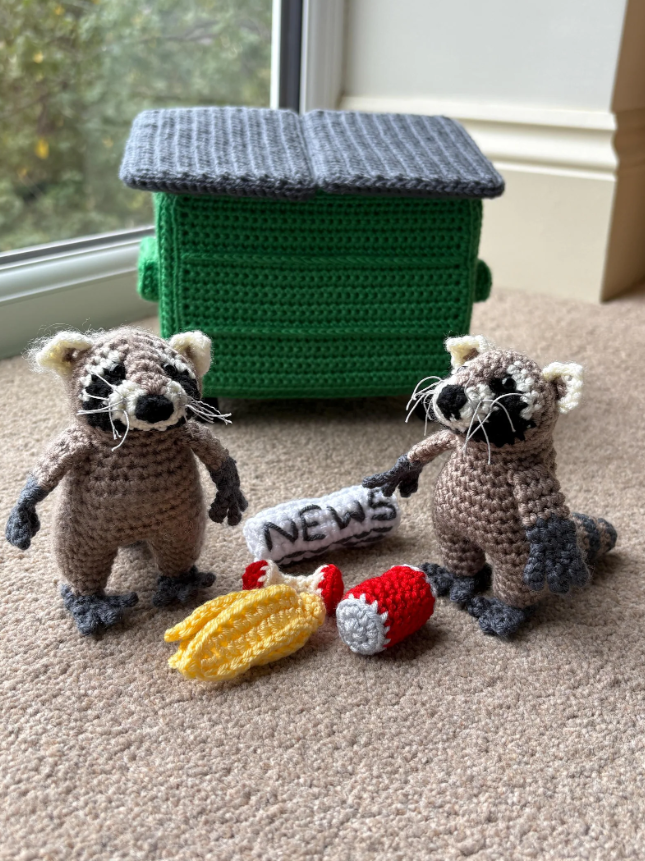 dumpster raccoon crochet pattern dumpster raccoon crochet pattern