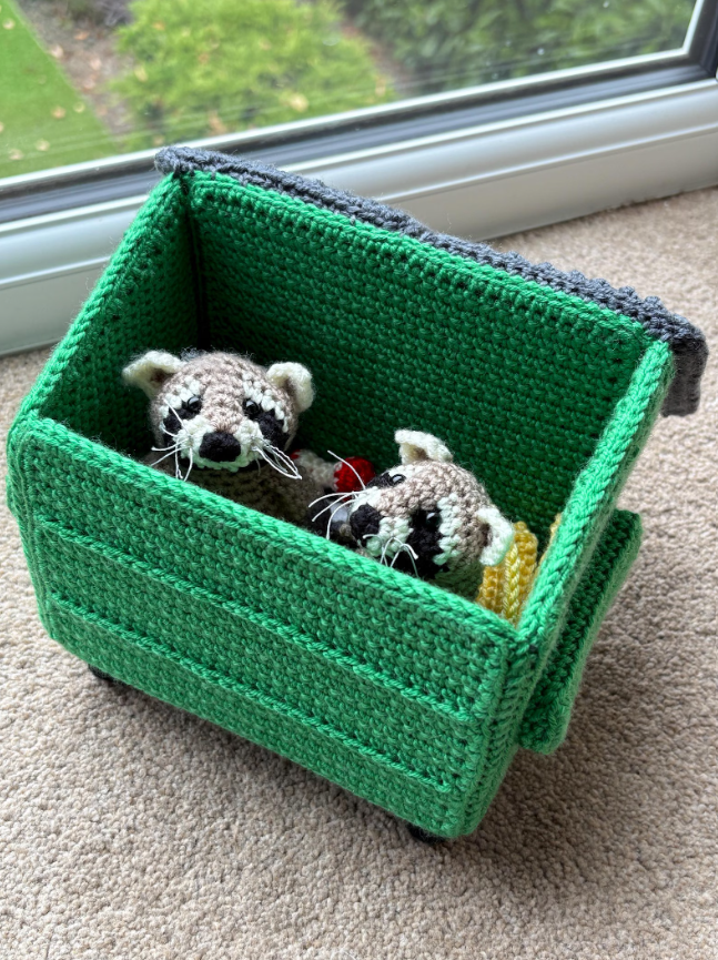 dumpster raccoon crochet pattern dumpster raccoon crochet pattern