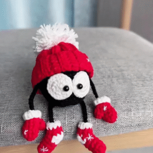 crochet ornament xmas tree decor soot ball amigurumi