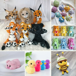 🌟 ultimate little ones crochet bundle – 6 fun & easy amigurumi patterns pdf 🌟