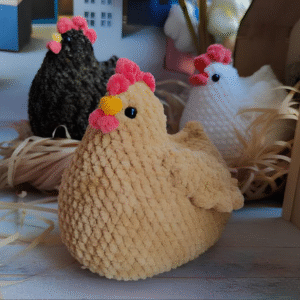 plush amigurumi chicken crochet toy pattern pdf