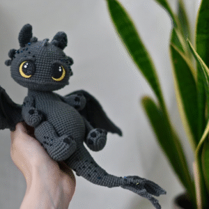 crochet pattern for black dragon pdf english