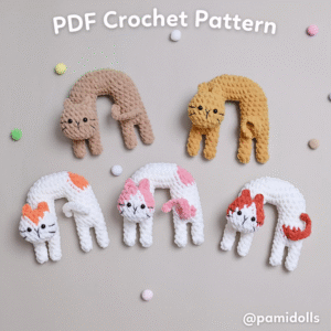 noodle cat amigurumi crochet pattern bundle