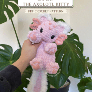 mochi the axolotl kitty pdf crochet pattern
