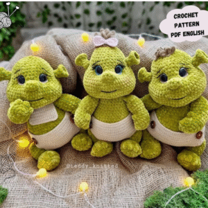 little ogre crochet pattern: amigurumi plush toy (pdf pattern english)