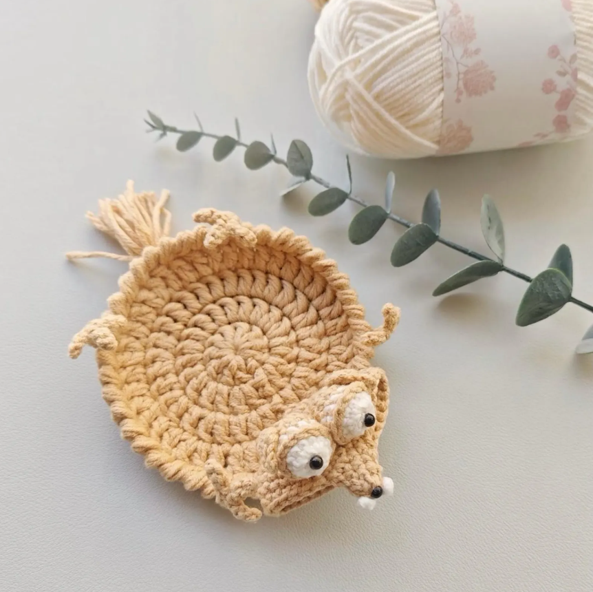 funny squirrel &acorn coaster crochet pattern funny squirrel &acorn coaster crochet pattern