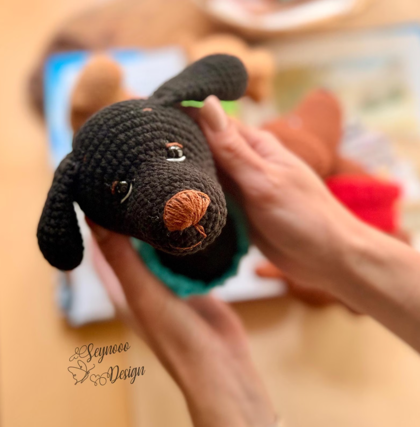 crochet dachshund in sweater pattern crochet dachshund in sweater pattern