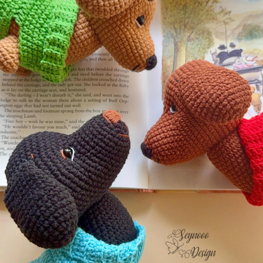 crochet dachshund in sweater pattern crochet dachshund in sweater pattern