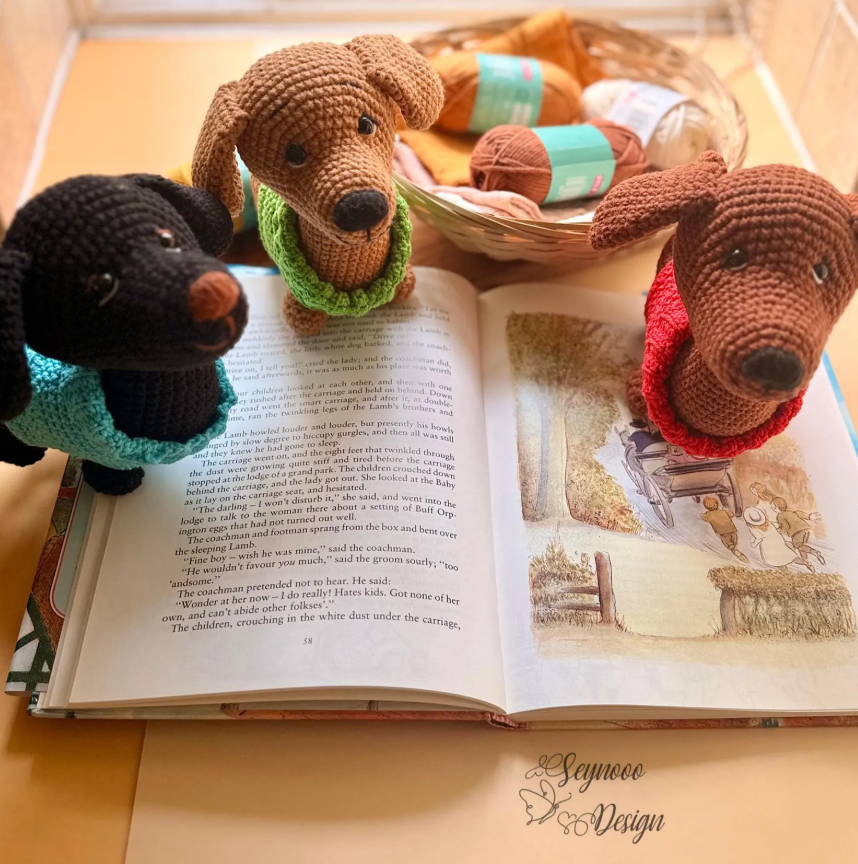 crochet dachshund in sweater pattern crochet dachshund in sweater pattern