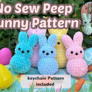no sew easter peep bunny crochet pattern