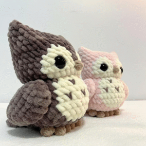 chubby owl crochet pattern, amigurumi owl tutorial